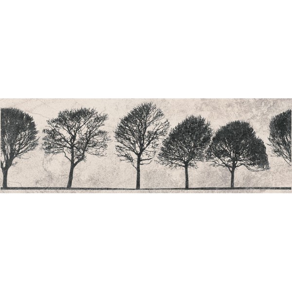 Вставка Willow Sky деревья светло-серый 29x89  (O-WIL-WID521-14)
